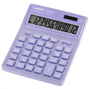 Калькулятор настольный 12 разрядный двойное питание  deVENTE 155*204*33 (DD-4442Р) сиреневый (Ст.1)