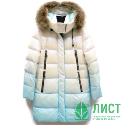 Куртка зимняя для девочки (Venedise) арт.bsd-99102-2 цвет бело-голубой Куртка зимняя для девочки (Venedise) арт.bsd-99102-2 цвет бело-голубой