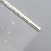 Пленка упаковочная 100*5.2м «Звёзды» цв.серебро арт.4455515