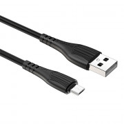 Кабель USB - микро USB Borofone BX37 Wieldy, 1.0м, 2.4A, цвет: чёрный