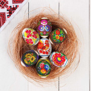 ПАСХА Термонаклейка для украшения 7 яиц "Петриковская" арт.10243277