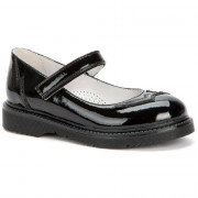 Туфли для девочки (BETSY) черный верх-искусственная кожа подкладка-натуральная кожа размерный ряд 30-35 артикул 928303/13-01