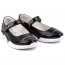 Туфли для девочки (Kapika) черный верх-искусственная кожа подкладка-натуральная кожа размерный ряд 33-37 артикул 23810п-1 - 