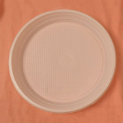 Тарелка пластиковая 1-секционная d-205мм упаковка 100шт.