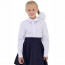Блузка для девочки (Модники) длинный рукав цвет белый арт.239 размер 30 - my_235802