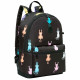 Рюкзак для девочек (Grizzly) арт.RXL-323-2/1 котики разноцветные 26х38х12 см
