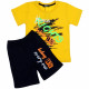 Костюм для мальчика (BOLD) артикул 760 размерный ряд 28/104-32/122 (футболка+шорты) цвет желтый/темно-синий