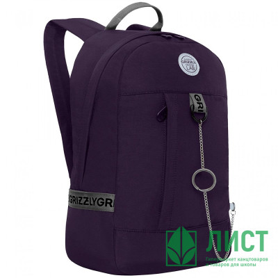 Рюкзак для девочек (Grizzly) арт.RXL-327-2/2 фиолетовый-хаки 24 х 37,5 х 12 см Рюкзак для девочек (Grizzly) арт.RXL-327-2/2 фиолетовый-хаки 24 х 37,5 х 12 см