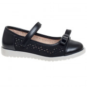 Туфли для девочки (Сказка) черный верх-искусственная кожа подкладка-натуральная кожа размерный ряд 29-33 арт.R555074111BK