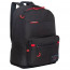 Рюкзак для мальчиков (Grizzly) арт RQL-218-1/1 черный-красный 28×41×18см - 