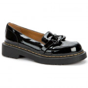 Туфли для девочки (BETSY) черные верх-искусственная кожа подкладка-натуральная кожа размерный ряд 33-38 артикул 928319/09-01