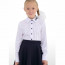 Блузка для девочки (Модники) длинный рукав цвет белый арт.247 размер 30 - my_235817
