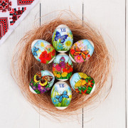 ПАСХА Термонаклейка для украшения 7 яиц "Бабочки" арт.3323967