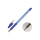 Ручка шариковая н/прозрачный корпус резиновый упор (BEIFA) ОФИС арт.КА124200CS-BL антискользящая синяя (Ст.12/144)