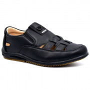 Туфли для мальчика (Tom-Miki) черные верх-искусственная кожа подкладка-натуральная кожа+текстиль  артикул  B-9347-A