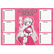 Расписание уроков А4 (Феникс) Розовая девушка арт.67657