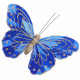 Украшение декоративное "Бабочка" 13,5*10см синий/золото арт.374-464