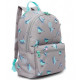 Рюкзак для девочки (Grizzly) арт.RO-272-3/1 птички 26х38х12 см