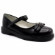 Туфли для девочки (B&G) черные верх-искусственная кожа подкладка-искусственная кожа размерный ряд 32-37 артикул tom-0153-A