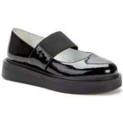 Туфли для девочки (BETSY) черные верх-искусственная кожа подкладка-микрофибра размерный ряд 33-36 артикул 928380/01-03