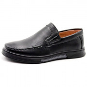Туфли для мальчика (Колобок) черные верх-искусственная кожа подкладка-искусственная кожа размерный ряд 32-37 арт.kok-3838-01