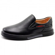 Туфли для мальчика (Колобок) черные верх-искусственная кожа подкладка-искусственная кожа размерный ряд 32-37 арт.kok-3840-01