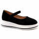 Туфли для девочки (TOM.MIKI) черные верх-искусственный нубук подкладка-натуральная кожа размерный ряд 33-38 арт.tom-B-10227-B