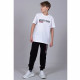 Комплект для мальчика CEGISA арт.1284 размер 42/158-46/170 (футболка+брюки) цвет кремовый/черный