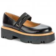 Туфли для девочки (BETSY) черные верх-искусственная кожа подкладка-натуральная кожа размерный ряд 38-39 артикул 928331/04-03