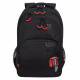 Рюкзак для мальчиков (Grizzly) арт.RU-430-4/1 черный-красный 32х45х23 см