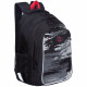 Рюкзак для мальчиков (Grizzly) арт.RB-252-3f/1 черный-серый 27х40х20 см
