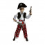 Костюм для мальчика Пират (рубаха,жилет,бриджи,пояс,повязка,шляпа,аксессуары) р.26/104-40/158 ткань арт.7012 - 