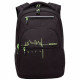 Рюкзак для мальчиков (Grizzly) арт.RU-431-2/1 черный-салатовый 31х43х20 см