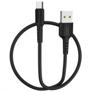 Кабель USB-Type-C Borofone BX16 1.0м,круглый,3A,цв.чёрный