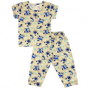 Пижама для мальчика (Юлала) артикул 1354100901 (футболка+бриджи) размерный ряд 28/98-32/116 цвет серый