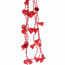 Украшение декоративное "Бусы" колокольчик 1,5м красный арт.201-0439 - 