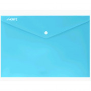 Папка-конверт на кнопке "deVENTE. Pastel" A4 (330x235 мм) 180 мкм, непрозрачная пастельная бирюзовая, индивидуальная маркировка