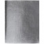 Тетрадь А5 клетка 48 листов бумвинил скоба (Hatber) Metallic Серебро арт 48Т5бвВ1 - 