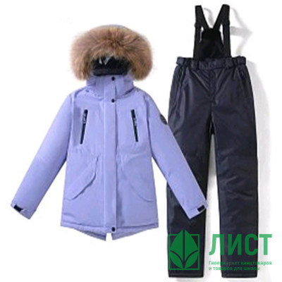 Комплект зимний для девочки (COKOTU) арт.dyl-T-70-3 (полукомбинезон+куртка) цвет сиреневый Комплект зимний для девочки (COKOTU) арт.dyl-T-70-3 (полукомбинезон+куртка) цвет сиреневый