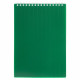 Блокнот А5 пластиковая обложка на гребне 80 листов (Hatber) VELVET Зеленый арт.80Б5В1гр_01607