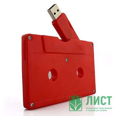 Флеш диск 8GB USB 2.0 Кассета красная Флеш диск 8GB USB 2.0 Кассета красная