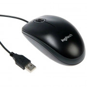 Мышь проводная Logitech B100 черная USB