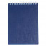Блокнот А6 пластиковая обложка на гребне 80 листов (Hatber) CANVAS Синий арт.80Б6В1гр_05309 - 