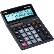 Калькулятор настольный 12р. Deli 240*40*240 (EM126) черный (Ст.1)