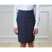 Юбка для девочки (ГЕРМИОНА) ткань 07 арт.4184-07 размер 32/134-44/170 цвет синий