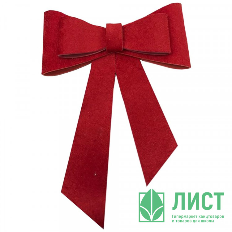 Украшение декоративное "Бант" 20*24см красный арт.86899