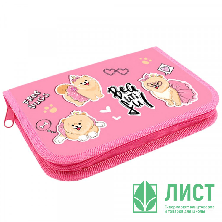 Пенал 1 отделение (Оникс) ПКТ 04-20 Модные собачки 190х130мм полиэстер