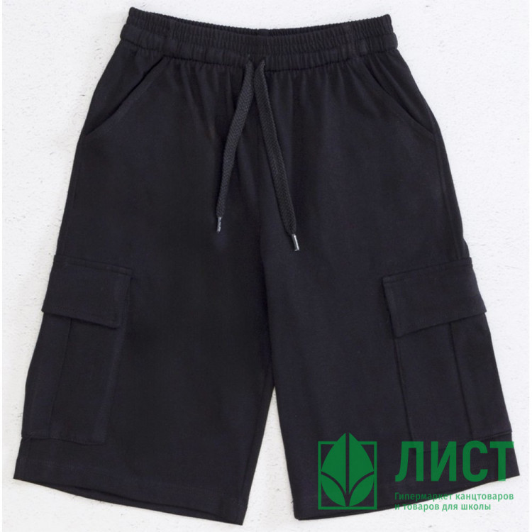 Шорты для мальчика артикул DMB 7591/7592  размер 34/134-44/164 цвет черный