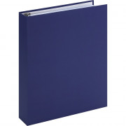 Тетрадь на кольцах А5 клетка 120 листов Prof-Press Однотонный синий-2 софт-тач арт.120-0155