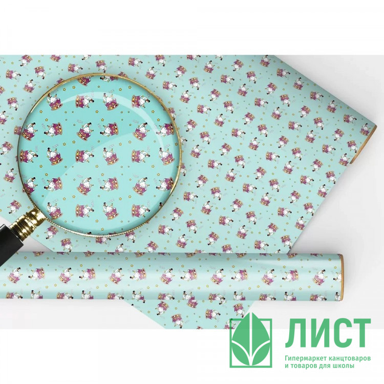 Бумага упаковочная 97,4*64,7см "С ДР! Гусь" арт.15.25.02523